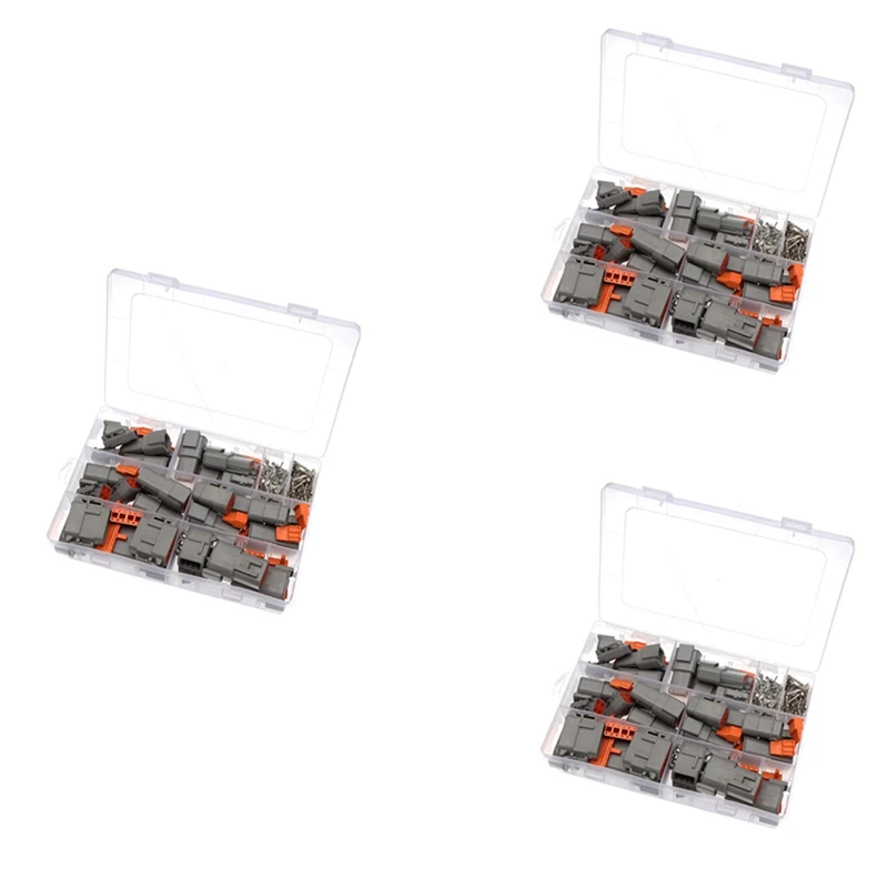 

606Pcs DTM Waterproof Wire Connector Kit DTM06-2/3/4/6/8/12S DTM04-2/3/4/6/8/12P Automotive Sealed Plug