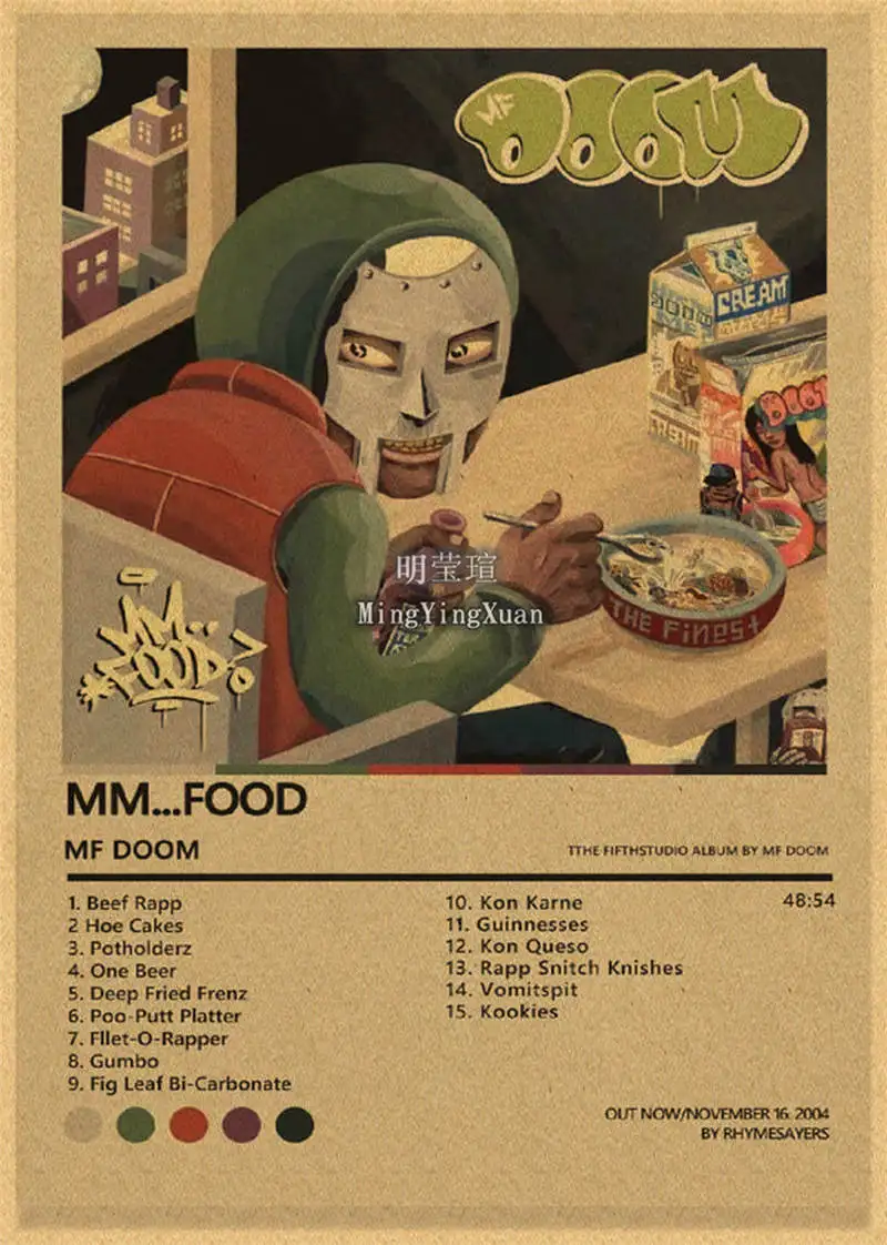 

Плакаты MF DOOM из крафт-бумаги