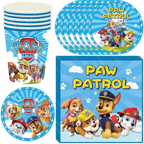 Одноразовый набор посуды PAW PATROL Скай День рождения