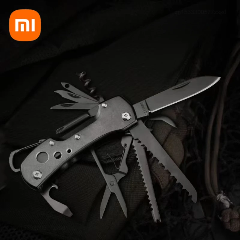 

Xiaomi GHK 11 в 1, швейцарский складной армейский нож для повседневного ношения, карманный нож для выживания, охоты, кемпинга, экстренные Комбинированные Инструменты