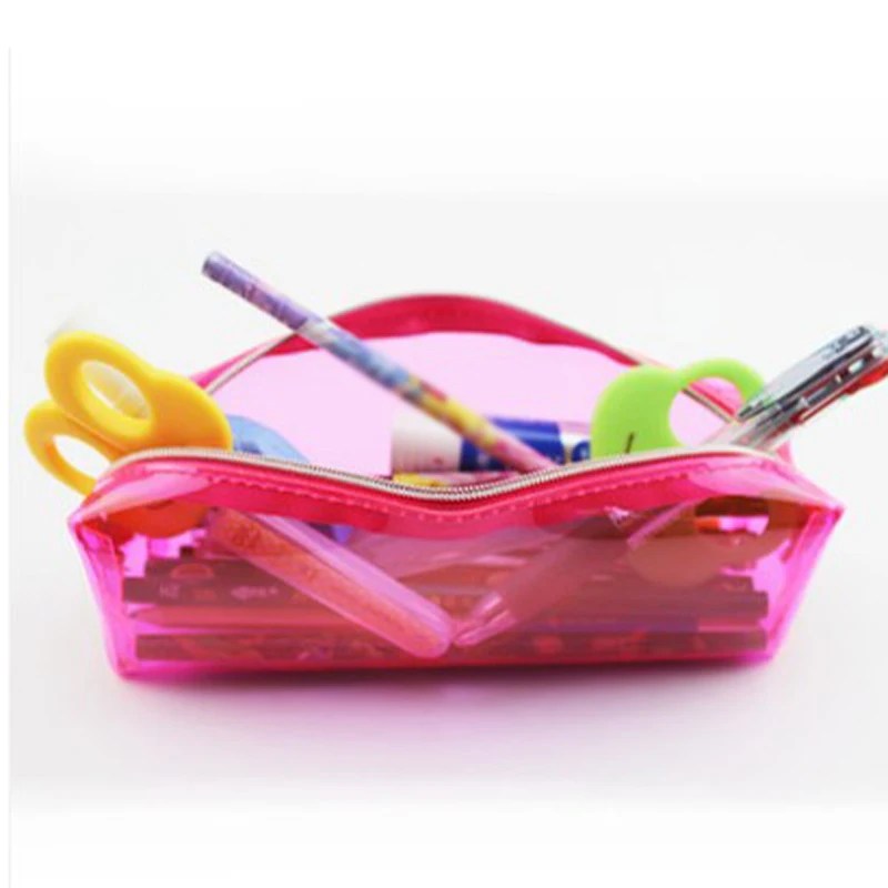 2 шт. прозрачная цветная сумка для ручек и карандашей |