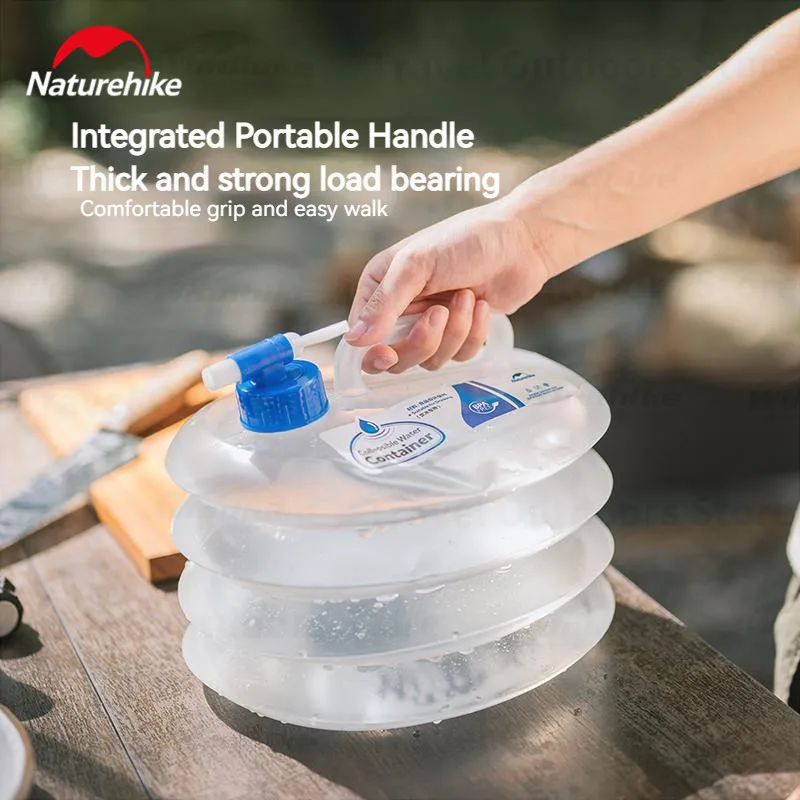 Складной походный контейнер для воды Naturehike складная бутылка портативное ведро 5