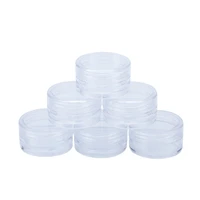 100pcs 2g3g5g10g15g20g empty plastic cosmetic makeup jar pots transparent sample bottles eyeshadow cream lip balm container