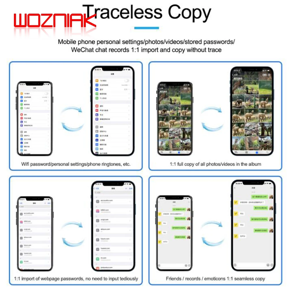 Кабель передачи данных для телефонов iOS Android Type-C