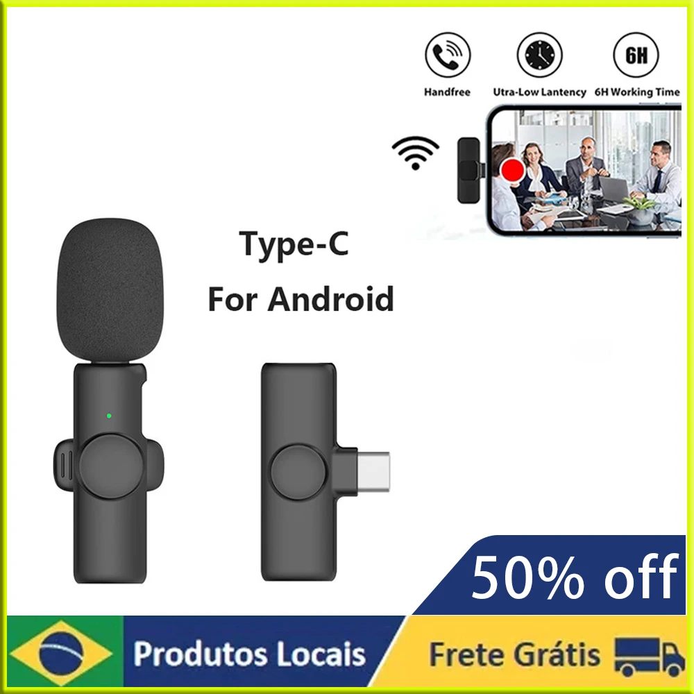 

K11 wireless lavalier microphone typc system with connector without delay YouTube Volg TikTok and other live recording