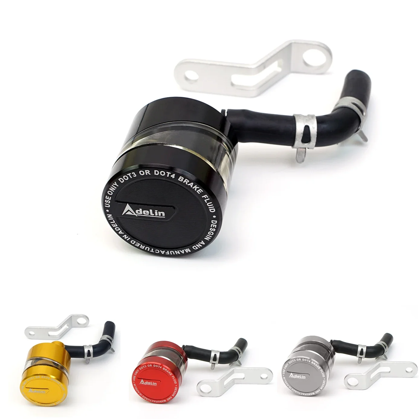 

Original Adelinl CNC Aluminum Alloy Motorcycle Rear Brake Fluid Reservoir Oil Cup