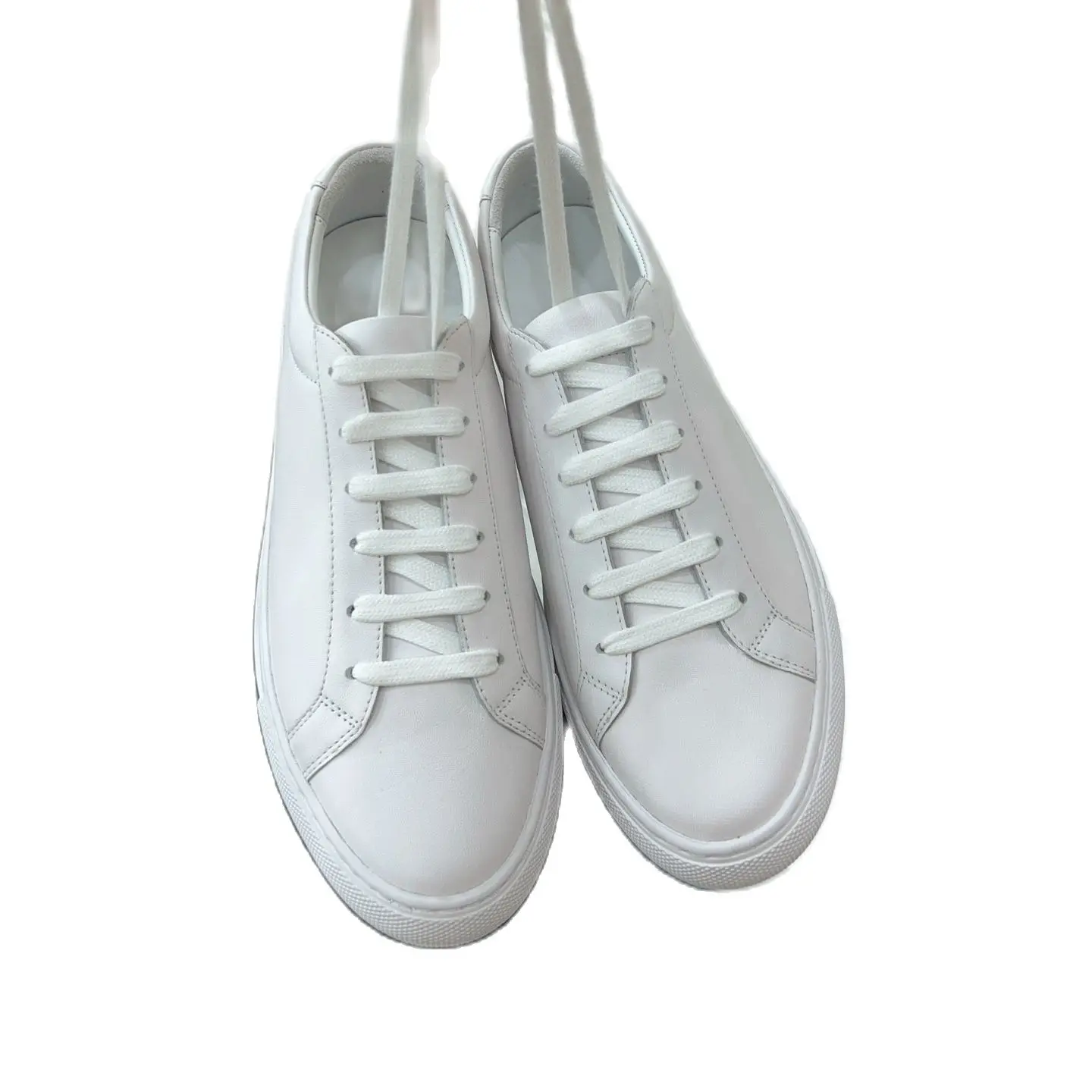 New Korean fashion leisure sports women's shoes 2023 spring and autumn leather round head flat sole lace up single shoes loafers