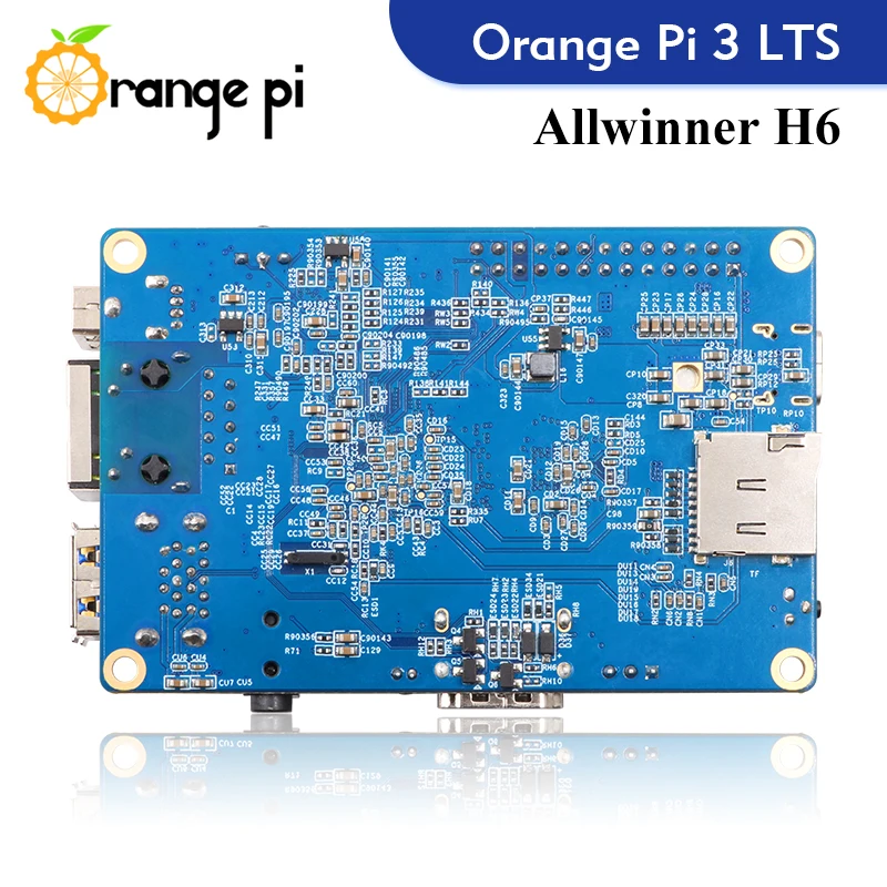 Один компьютер Orange Pi 3 LTS AllWinner H6 2 Гб ОЗУ 8 ГБ EMMC макетная плата работающий на Android 9 0