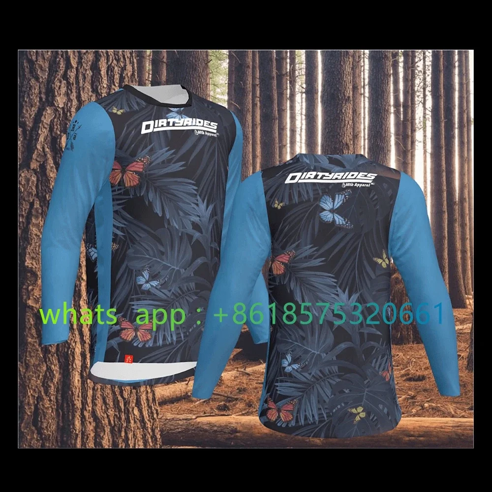 Джерси для мотокросса Mtb велосипед с длинным рукавом горный спуск эндуро одежда