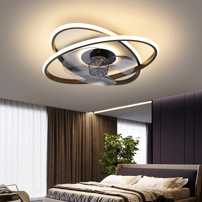 

Moderne Slaapkamer Decor Grijs Led Plafond Ventilator Licht Lamp Eetkamer Plafondventilatoren Met Verlichting Afstandsbediening