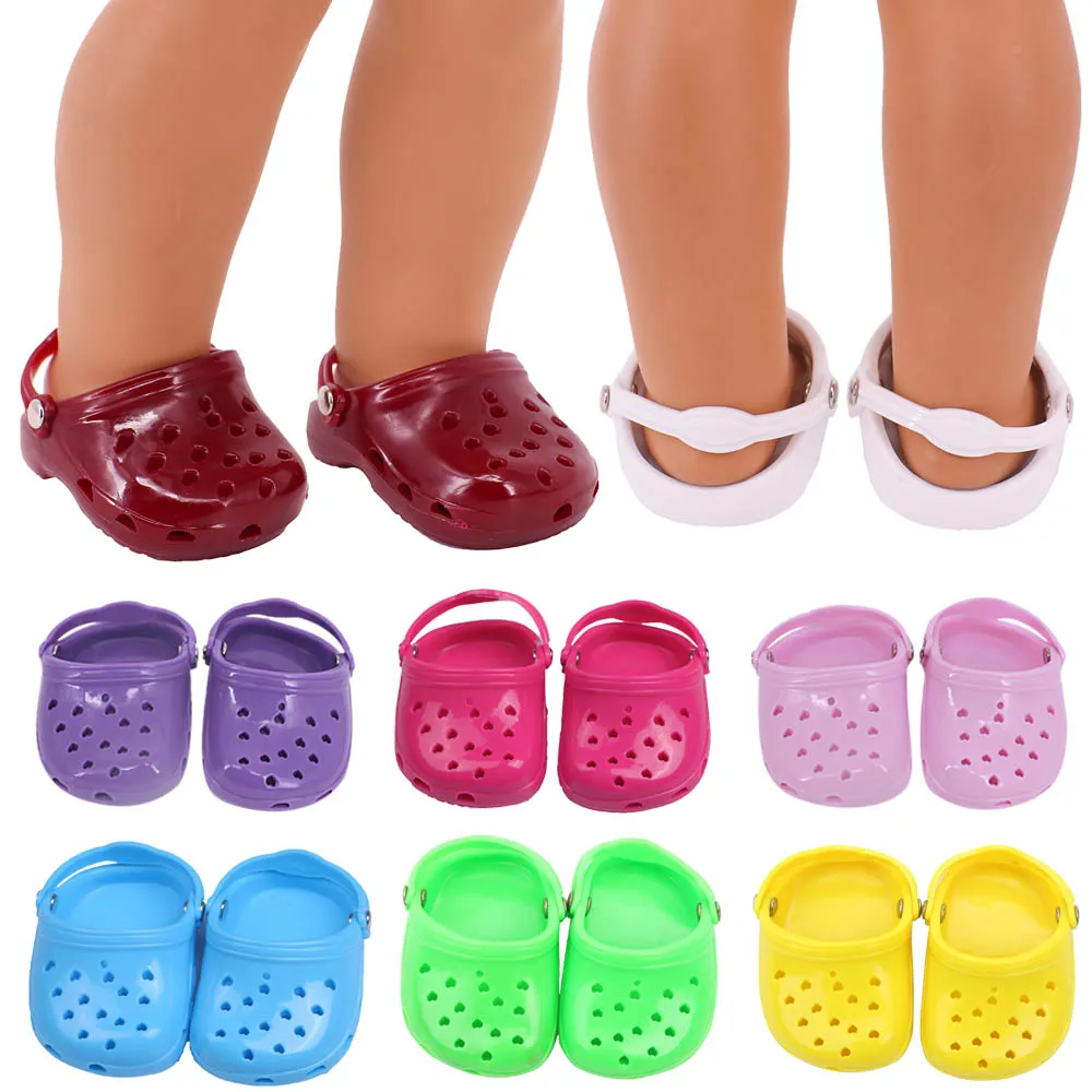 

American girl 18 inch American girl doll shoes cute hole shoes for 43cm rebirth doll shav doll baby our generation