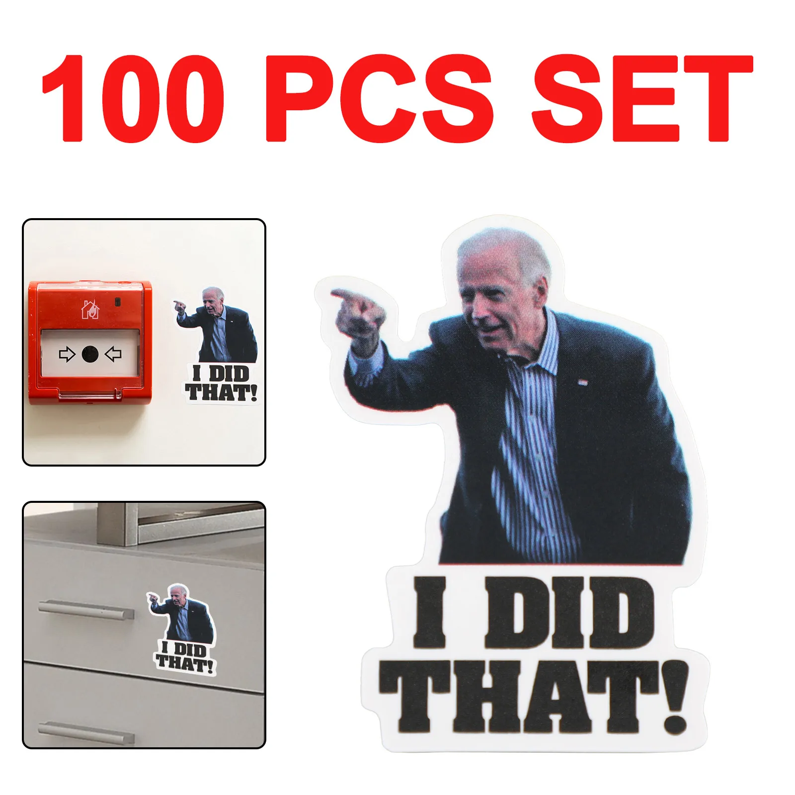 Artudatech 100 шт. Джо биден я сделал эту наклейку забавная наклейка с газовым насосом