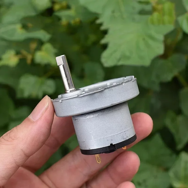 Мини 49 мм коробка передач редукторный двигатель DC 3 в 46 об/мин медленная скорость