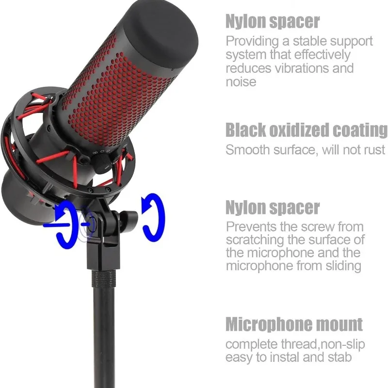 Фото Адаптер для микрофона DT76 (3/8 или 1/4 дюйма) для микрофонной стойки HyperX QuadCast и адаптера для крепления на штангу №5
