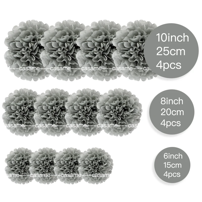 

Набор бумажных помпонов из соломы