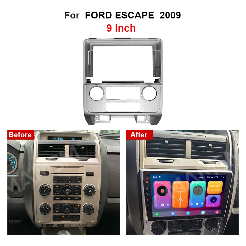 MAMSM для Ford ESCAPE 2009 9-дюймовый 2 Din автомобильный радиоприемник авто стерео аудио