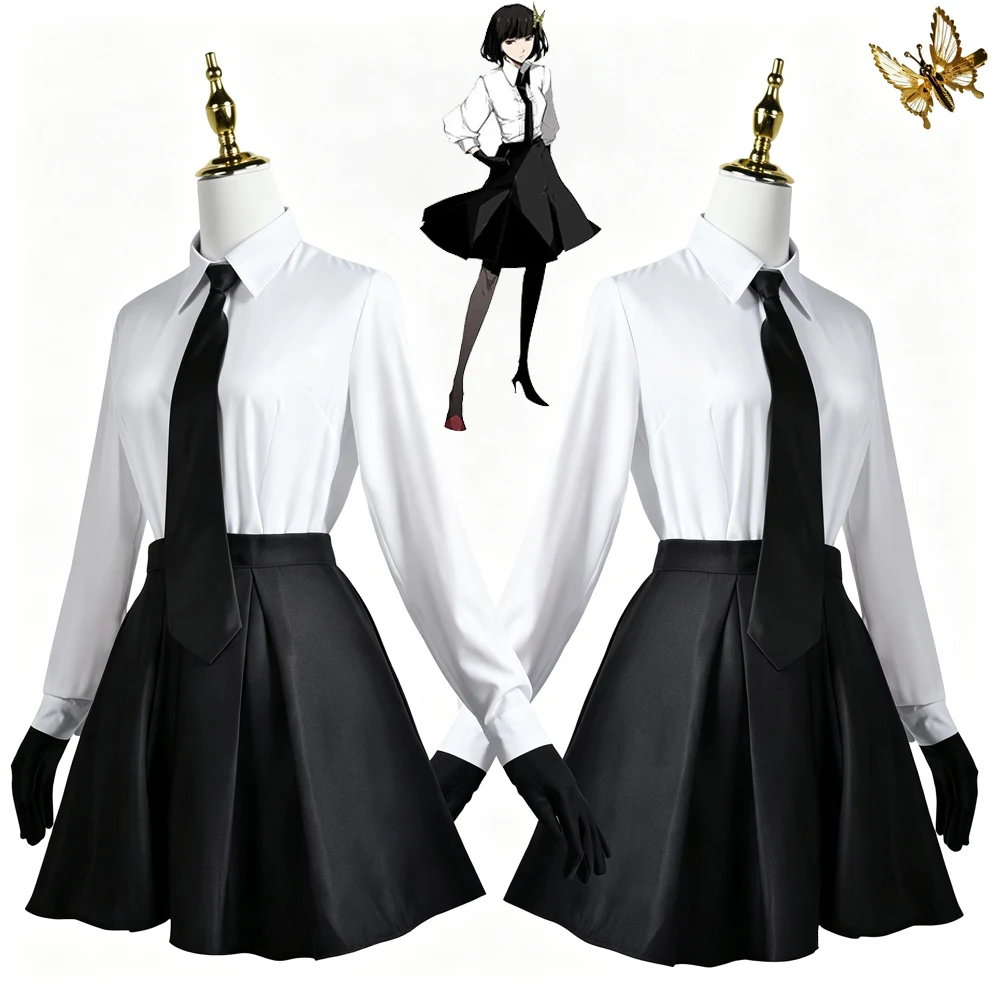 Фото Костюм для косплея Yosano Akiko из Bungo Stray Dogs, полный комплект, элегантный женский костюм королевы с аксессуарами №1