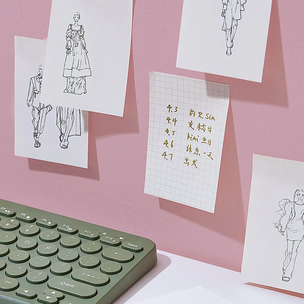 IMOON 50 листов краев фольги милый мультфильм астронавт карманные Липкие заметки