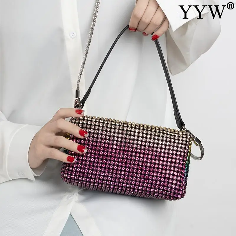 

2022 New Rhinestone Handbag For Women Bag Diamond Shoulder Bag For Wedding Purse Ladies Female Crossbody Bag Shining Diamond Bag