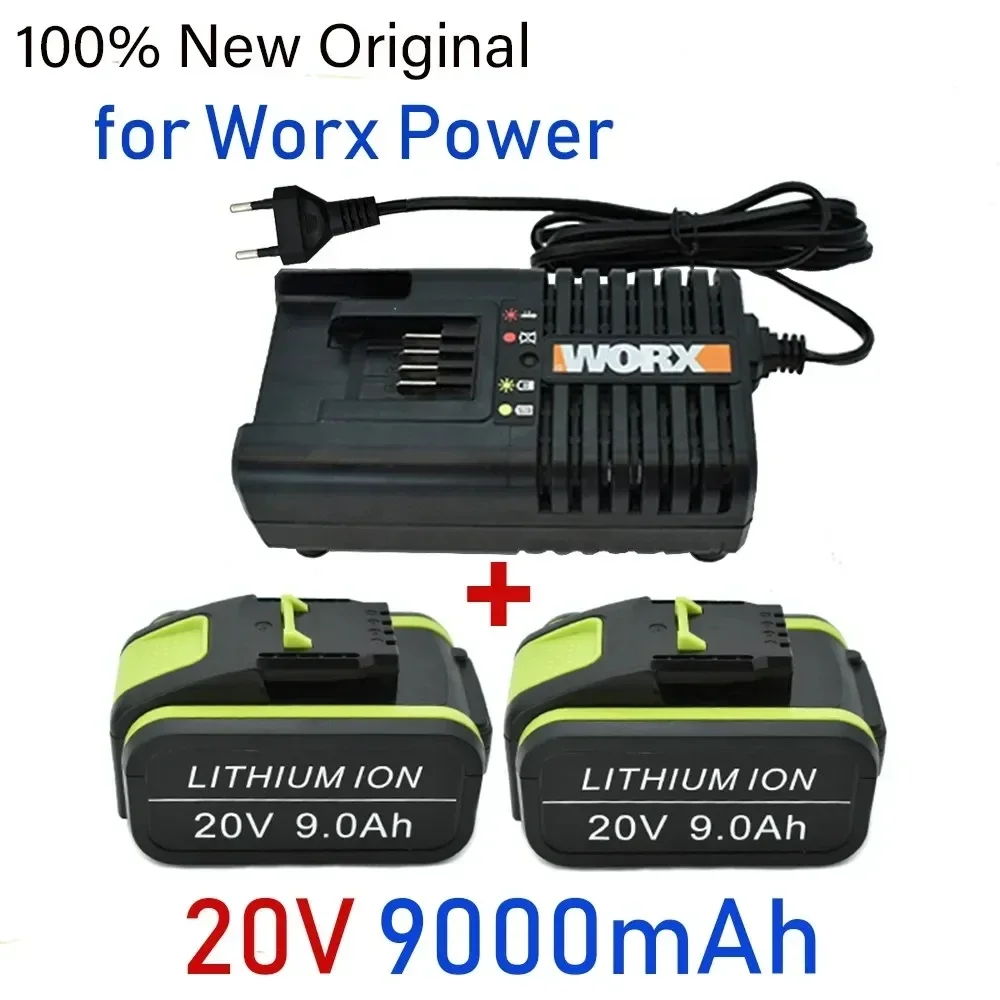 

Замена перезаряжаемой литиевой батареи WORX 20 в 9 Ач, электрический инструмент WA3551, WA3553, WX390, WX176, WX178, WX386, WX678 с зарядным устройством