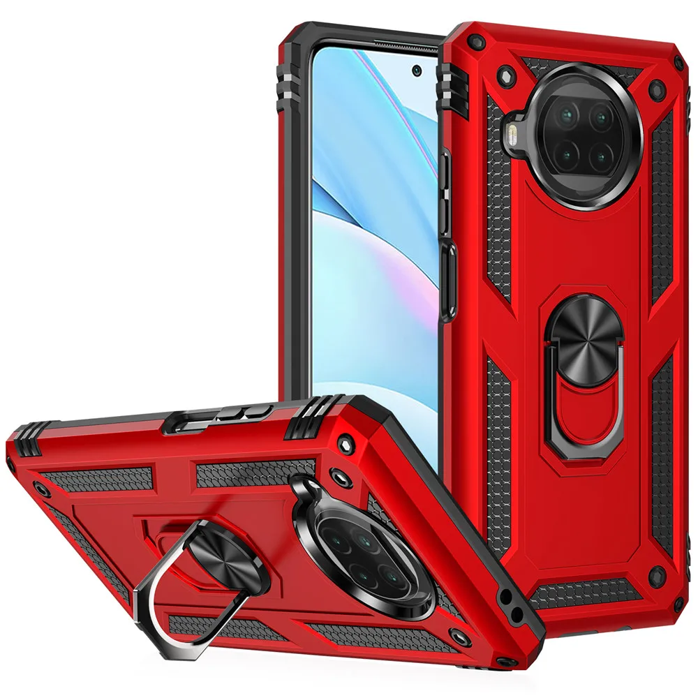 

For Xiaomi Mi 10T Lite 11T Pro Magnetic Car Ring Armor Case For Xiaomi 11i 11 10T Lite POCO M3 X3 NFC GT Redmi Note 10 10S 9T