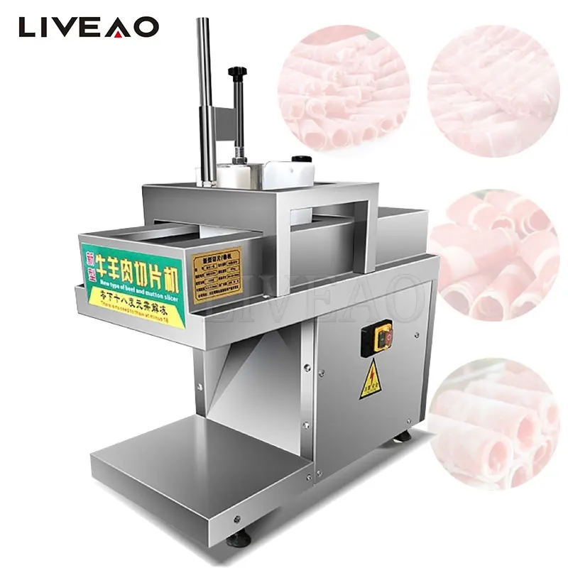 Single Roll Mutton Beef Slicer Stainless Steel Meat Cutting 