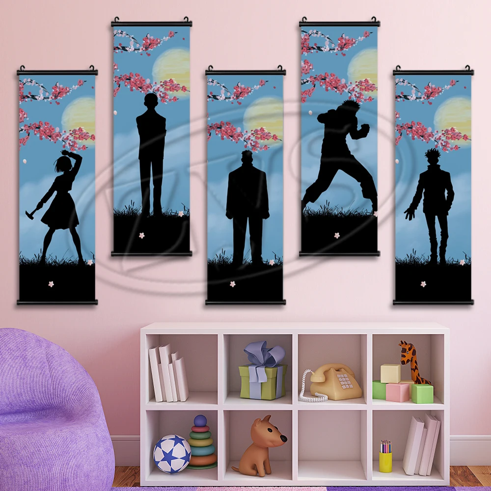 

Canvas Painting Jujutsu Kaisen Posters and Print Anime Wall Art Pictures Cuadros for Living Room Hanging Scrolls Home Decoration