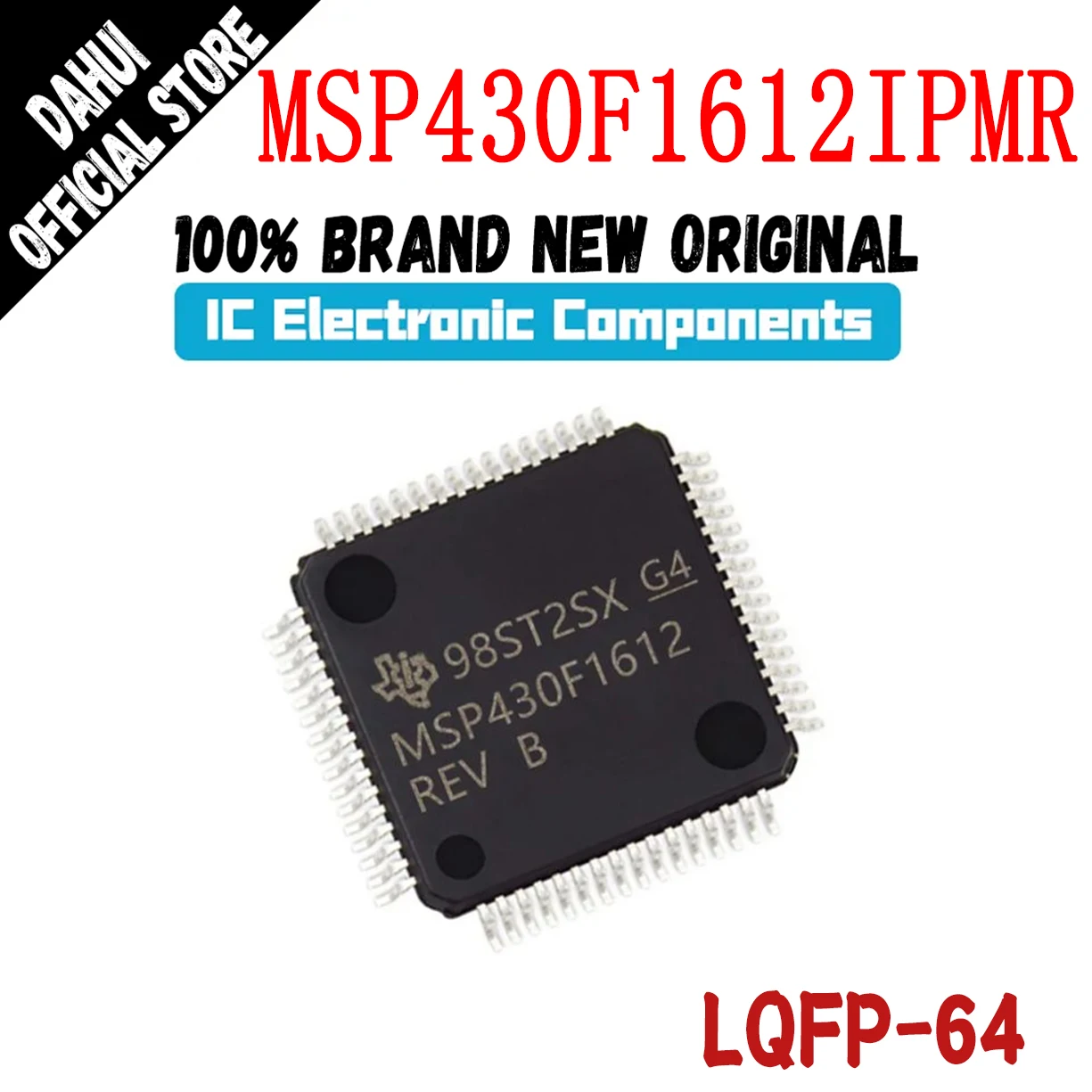 

MSP430F1612IPMR MSP430F1612 M430F1612 MSP430F MSP430 MSP IC MCU Chip LQFP-64 In Stock 100% New Original