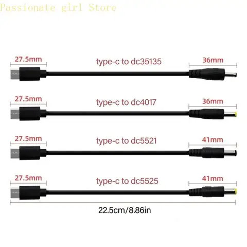 87HA Power Cable DC3.5x1.35/4.0x1,7/5,5x2,1/5,5x2,5 Мужского разъема для мужчин для малыша для вентилятора для вентиляционного 4