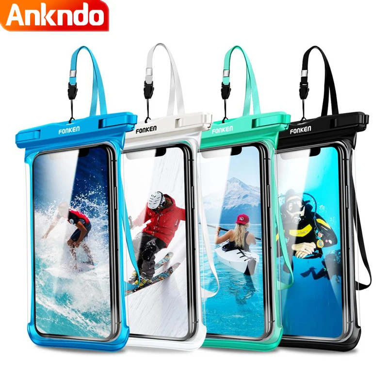 Full View Waterproof Case For Phone IP68 Transparent Dry Bag Swimming Pouch For iPhone 11 Pro Max 6.5 inch Mobile Phone Cases
