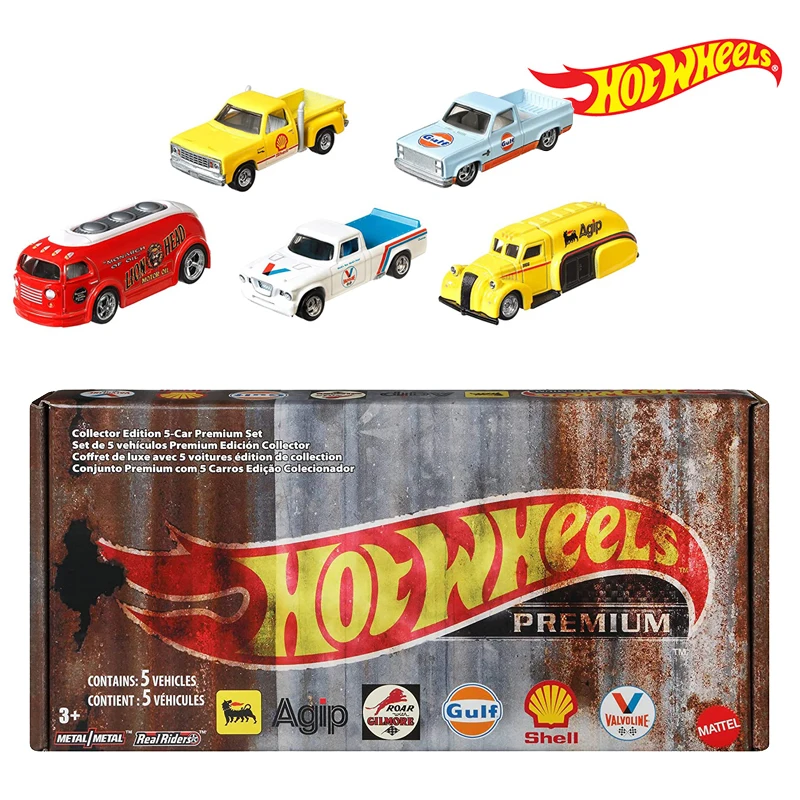 Hot Wheels Car Toys 2020 Pop Culture Vintage Oil 5 Premium All-Metal castings Real riders Wheels Car Dropped model Collection