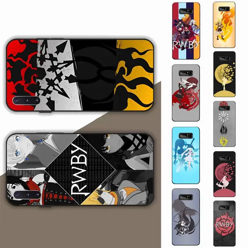

R-W-B-Y Anime Phone Case for Samsung Note 5 7 8 9 10 20 pro plus lite ultra A21 12 72