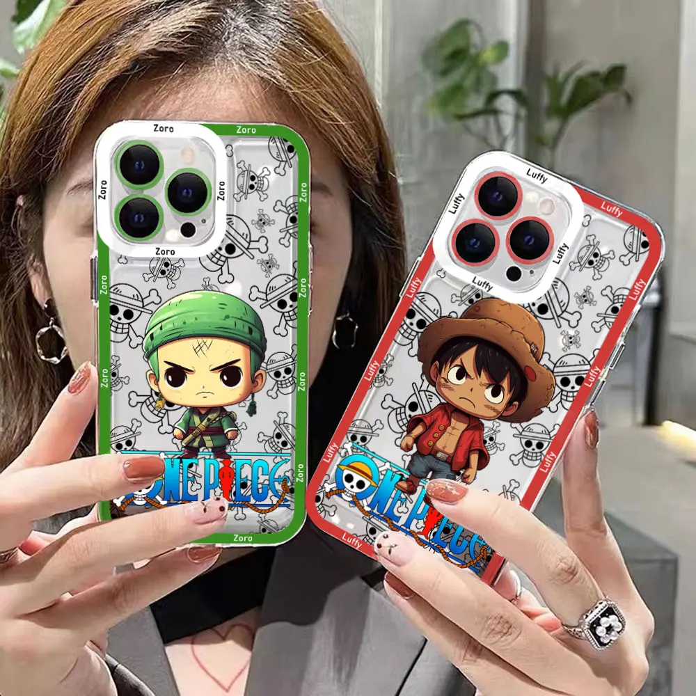 

Hot One Pieces Luffies Zoros Transparent Phone Case For Xiaomi Mi 13 12 11 10 lite 11i 12S Poco M3 M4 F3 MIX 3 4 Pro Ultra 5G 4G