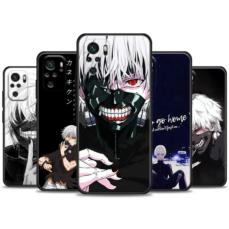 

Phone Case for Redmi Note 7 8 8T 9 9S 9T 10 11 11S 11E Pro plus 4G 5G Soft Silicone Case Cover Tokyo Ghoul animation Kaneki Ken