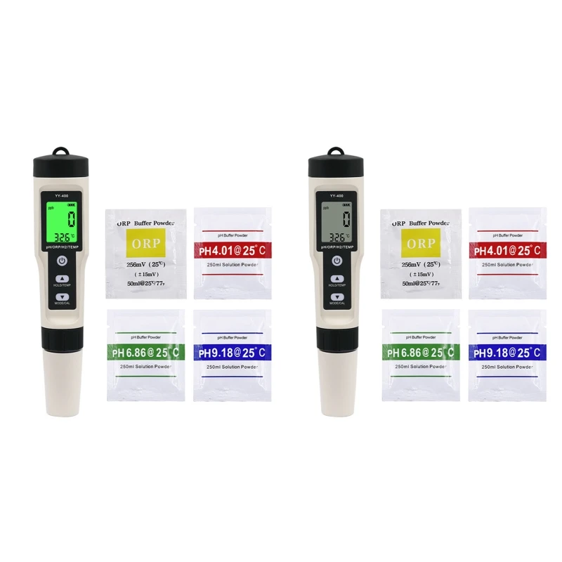 

4-in-1 PH Meter Tester Digital Water Quality Test Meter pH/ORP/H2/TEMP Test Pen High Accuracy for Drinking Water Drop Shipping