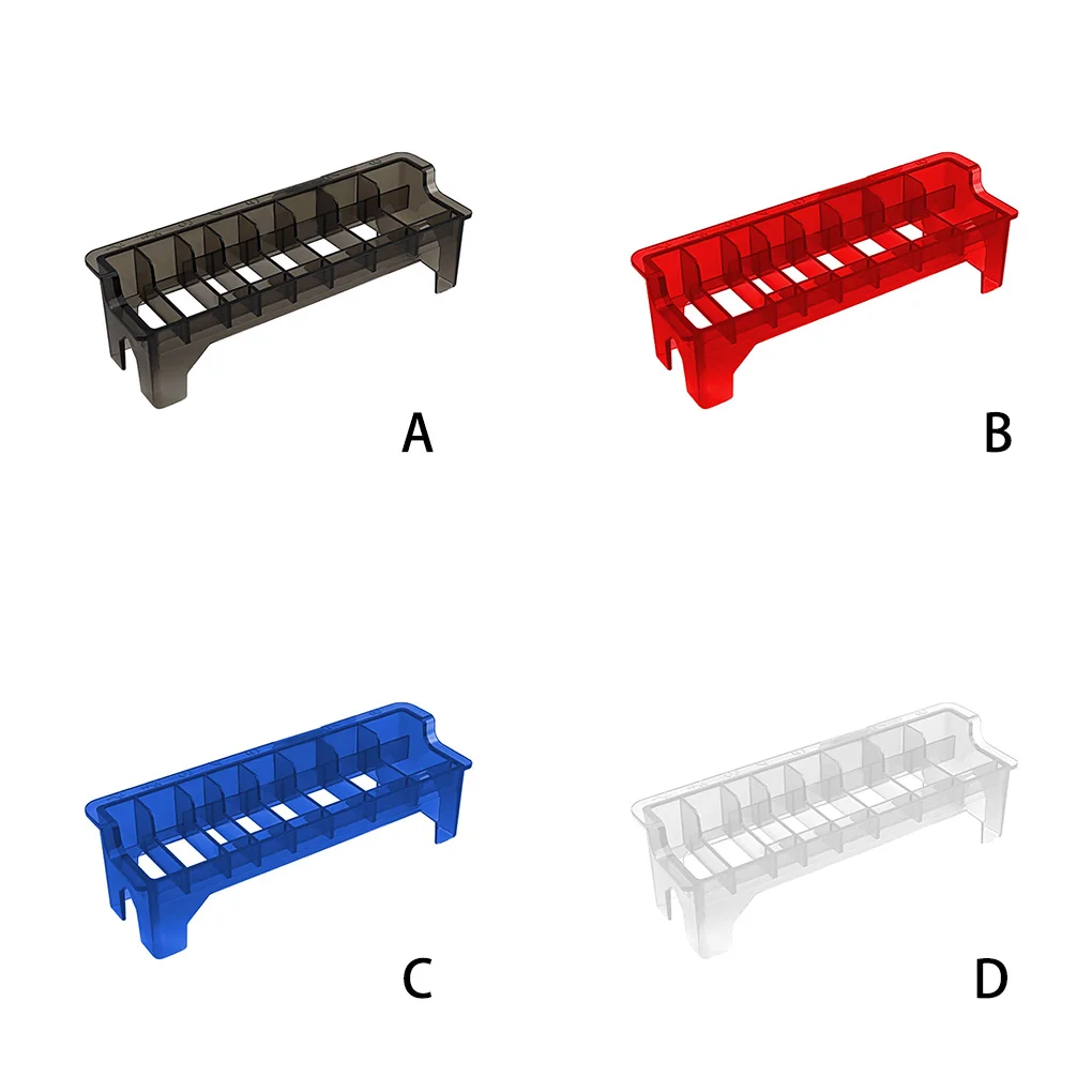 

Storage Case Comb Holder Transparent Multicolored Long-lasting Exquisite Smooth Surface Organization Barbershop Accessories