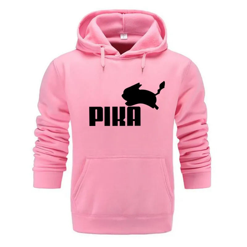 

New Pika Hoodies Japanese Anime Harajuku Pullover Black White Sweatshirt Autumn Winter Men/Women Casual Streetwear Hoody