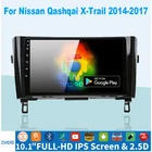 Автомагнитола на Android 10,1, мультимедийный видеоплеер для Nissan X-Trail, Qashqai, j11, j10, радио 2013-2017, GPS-навигация для Carplay