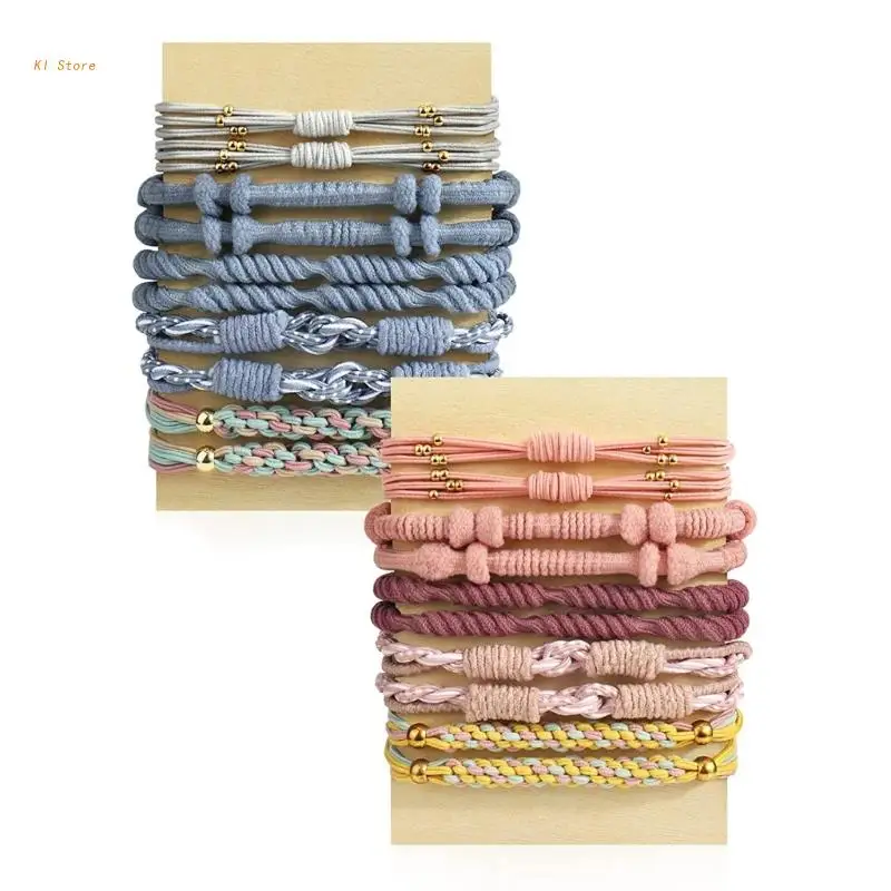 

20PCS Boho Hair Ties Boho Bracelet Hair Ties Elastic Bands Bracelet Ponytail Holder Elastic Hair Ties Bracelet Scrunchie