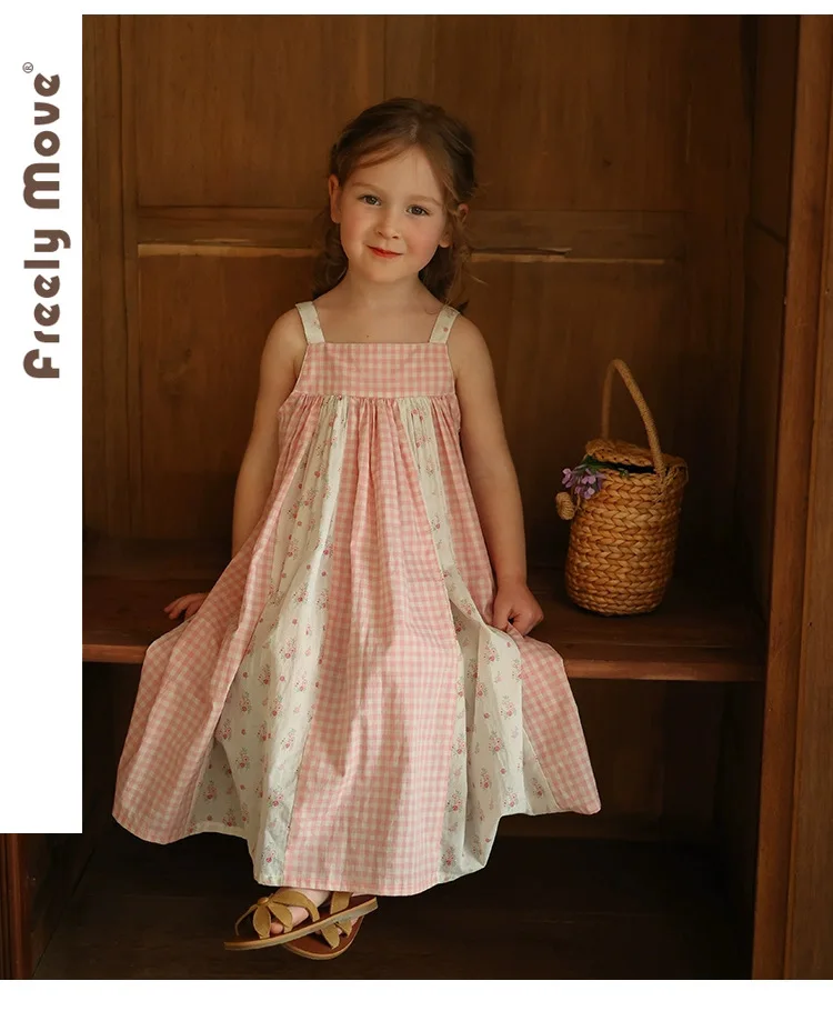 

Sweet Baby Girls Flowers Princess Dress 2023 Sleeveless Floral Princess Dress Kids Girl Dresses Children Clothing