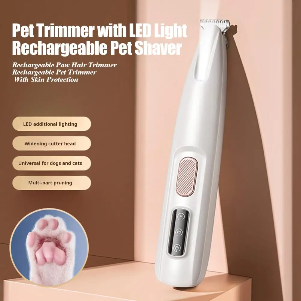 Триммер для кошек с светодиодный перезаряжаемые машинки стрижки волос котят