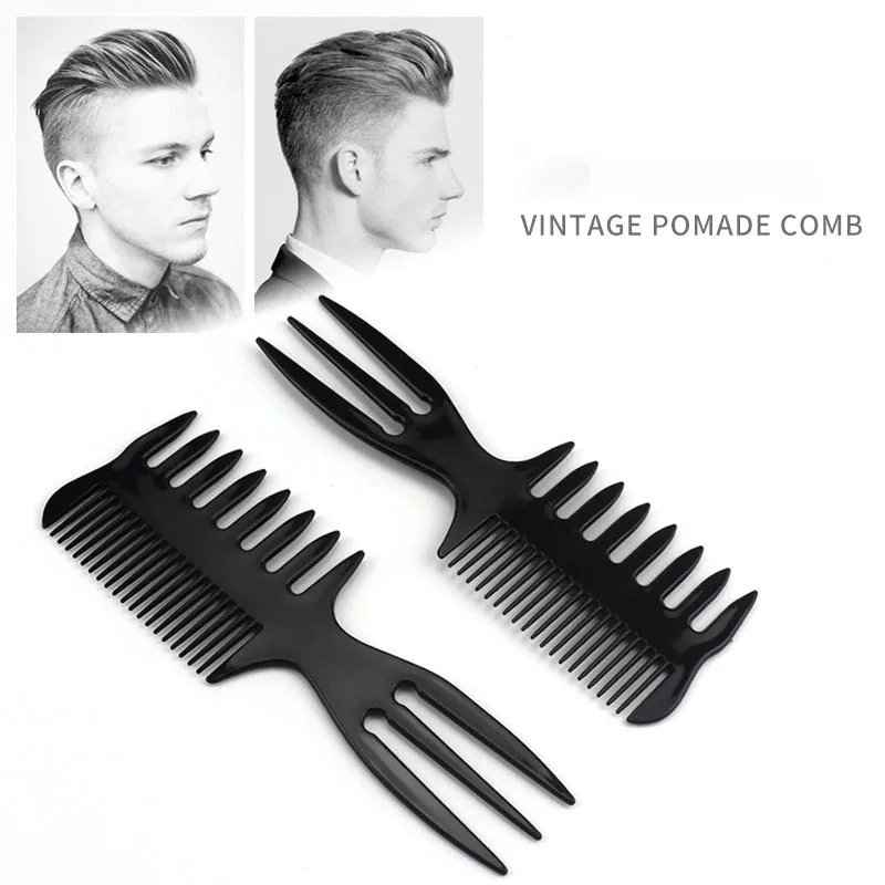 

2022 Styling Hair Brush Oil Comb，Retro Oil Head Wide Tooth Comb Men's Beard Comb Barber Hair Styling Combs For Men