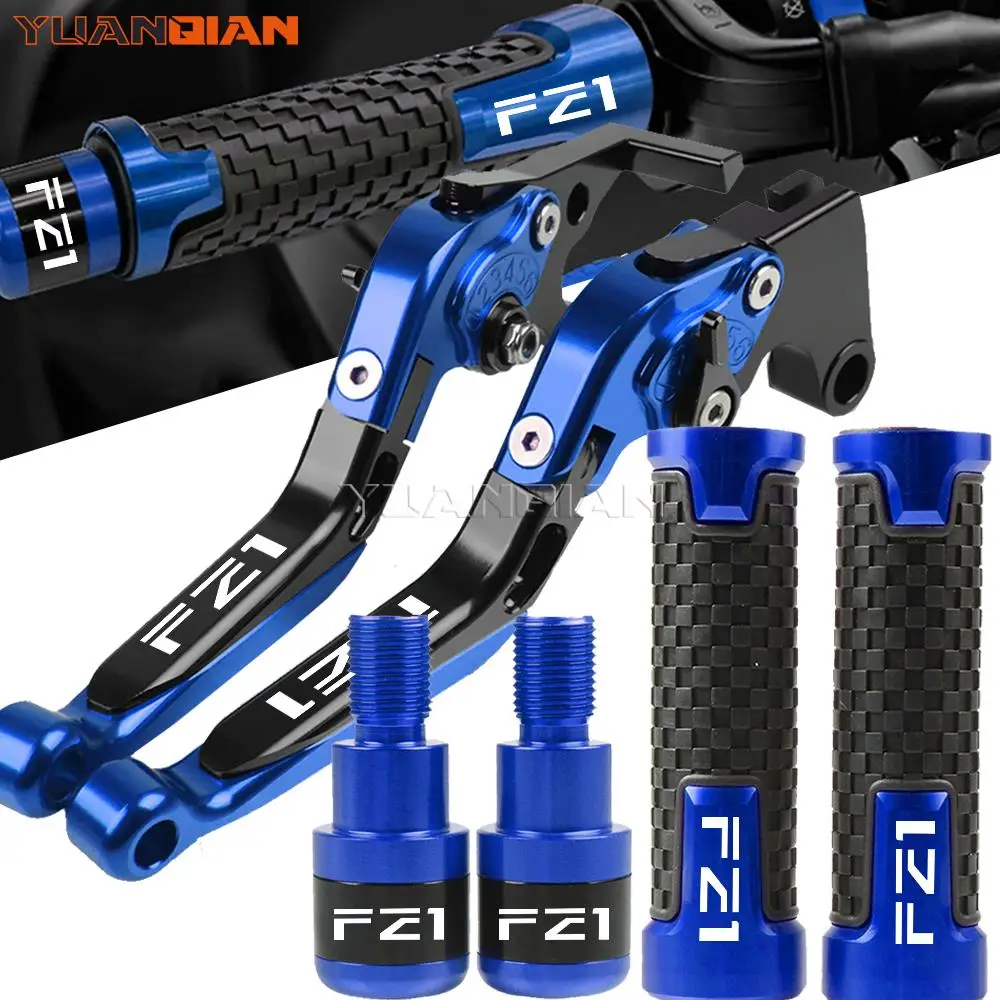 

For YAMAHA FZ1FAZER FZ-1 FZ1 FAZER 2006-2015 2014 2013 2012 2011 Motorcycle Aluminum Brake Clutch Lever Handlebar Grips ends Cap