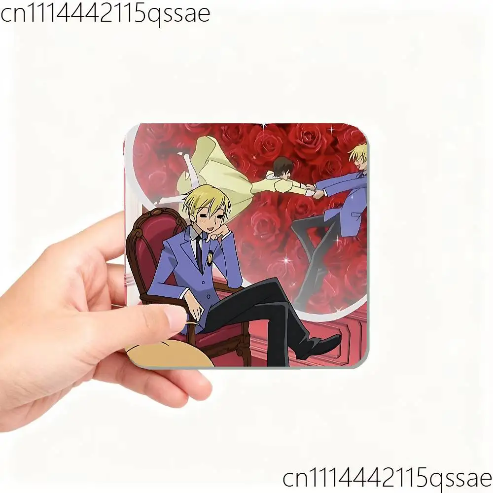 Фото OHSHC O-Ouran High School Акриловые магниты на холодильник Квадратные наклейки Декор для кухни и офиса Креативный подарок на день рождения №3