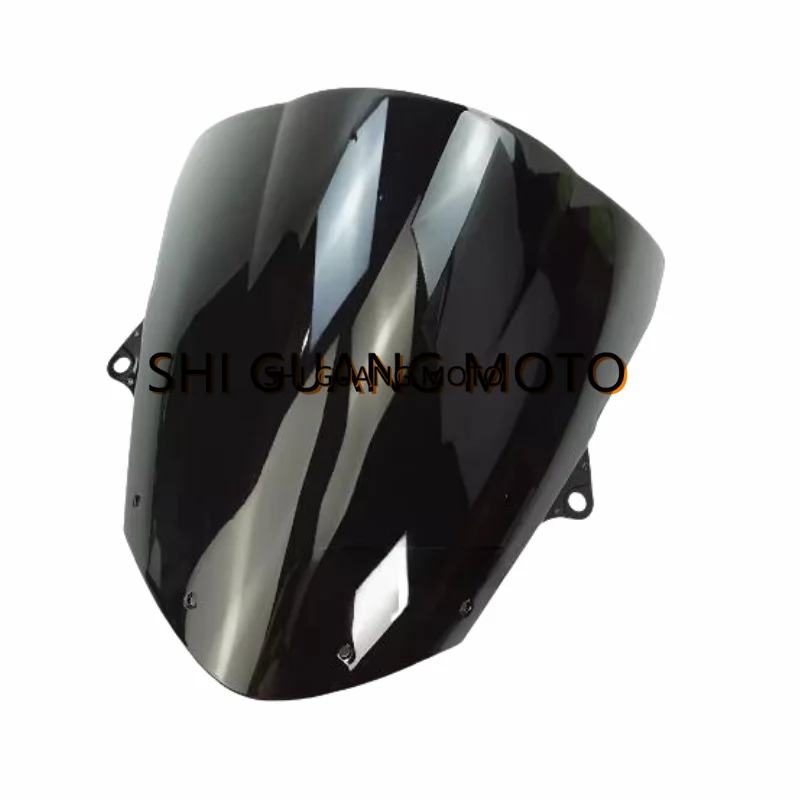 Черное защитное стекло на лобовое для Kawasaki ZX6R 636 09-16