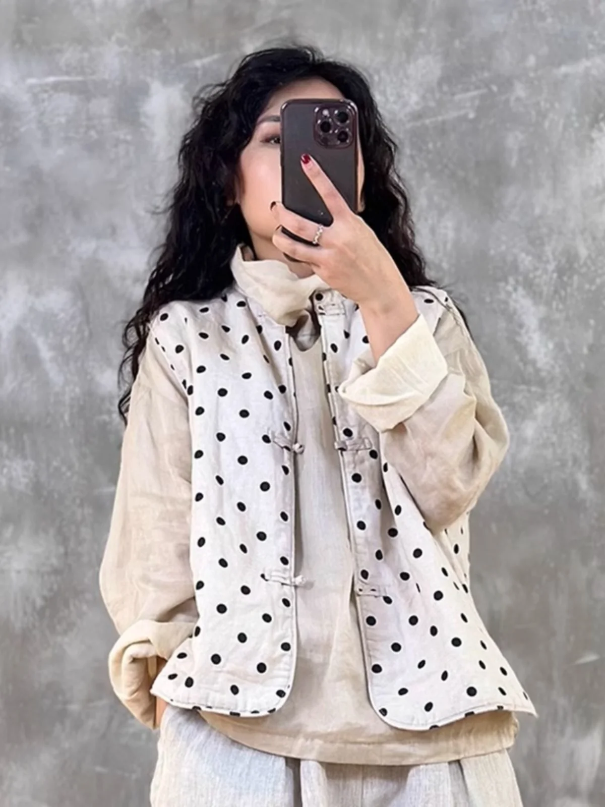 Новый китайский жилет из хлопка и льна с пряжкой в стиле ретро верхняя одежда для