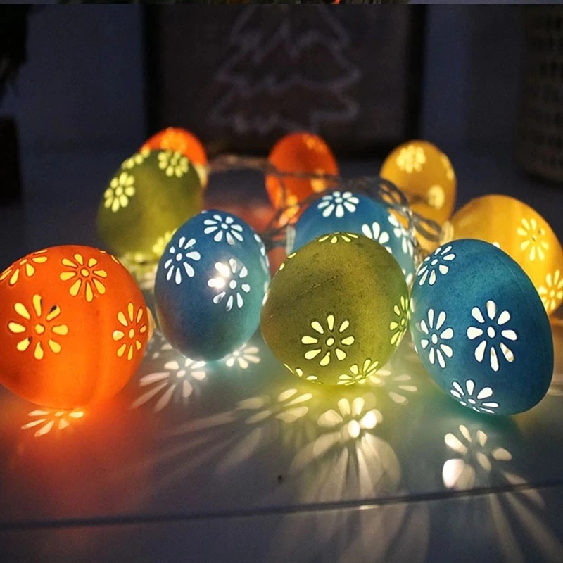 

1.5M Easter LedLight String Garland Egg Chick Eggshell Fairy Tale Lamp Home Children Bedroom Party Decoration Easter Light Decor