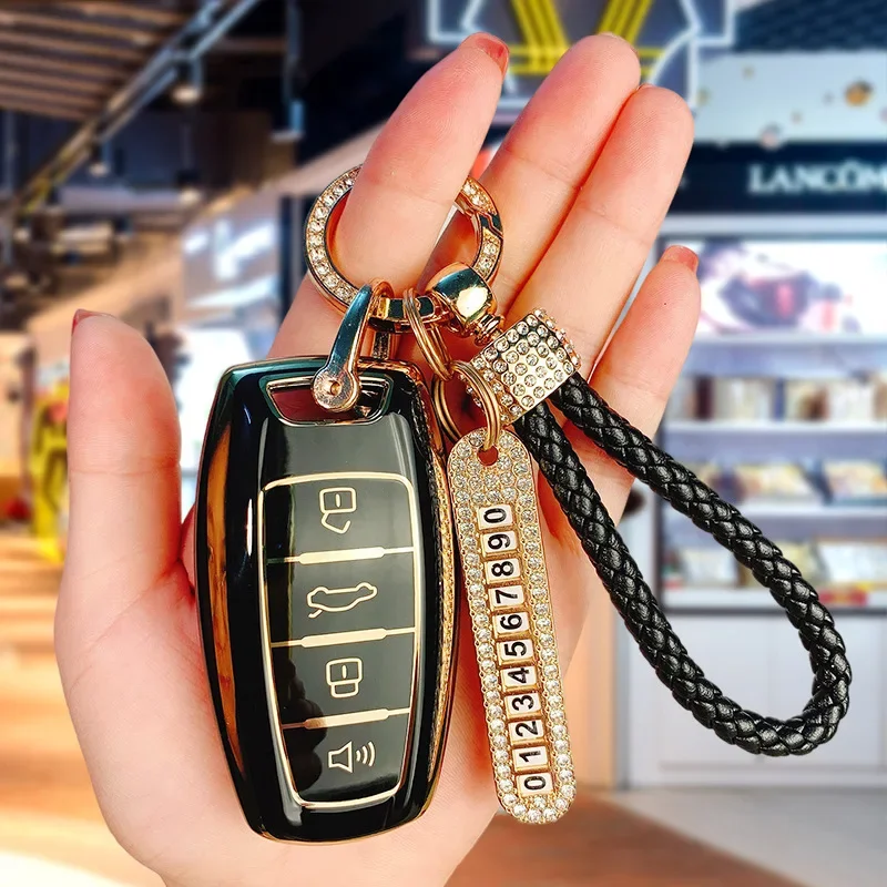 

Чехол для автомобильного ключа из ТПУ для Haval H6 H2S H4 H7 F5 F7 M6, аксессуары для ключей