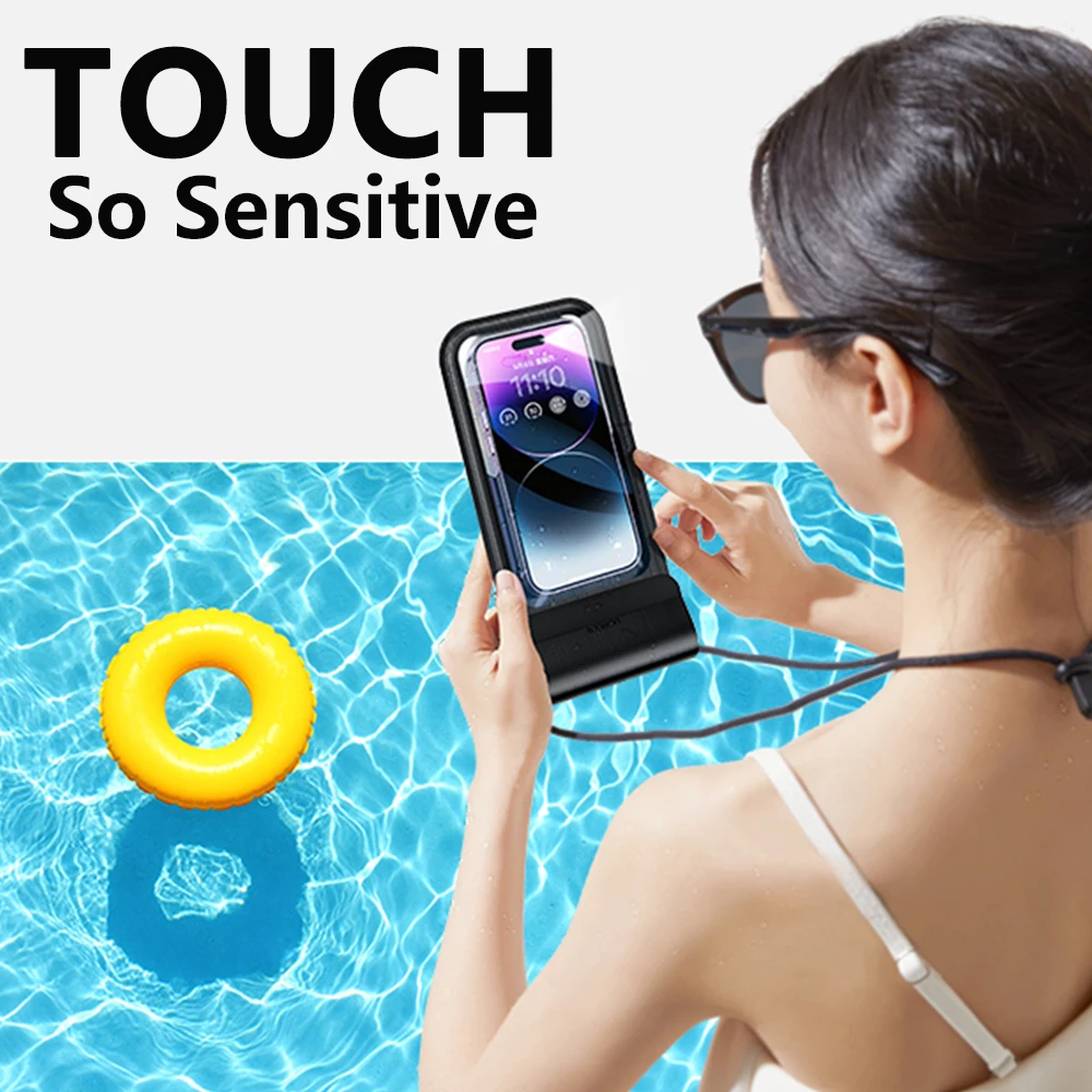 Водонепроницаемая сумка для телефона iPhone 16 Pro Max Plus дайвинга с ремешком