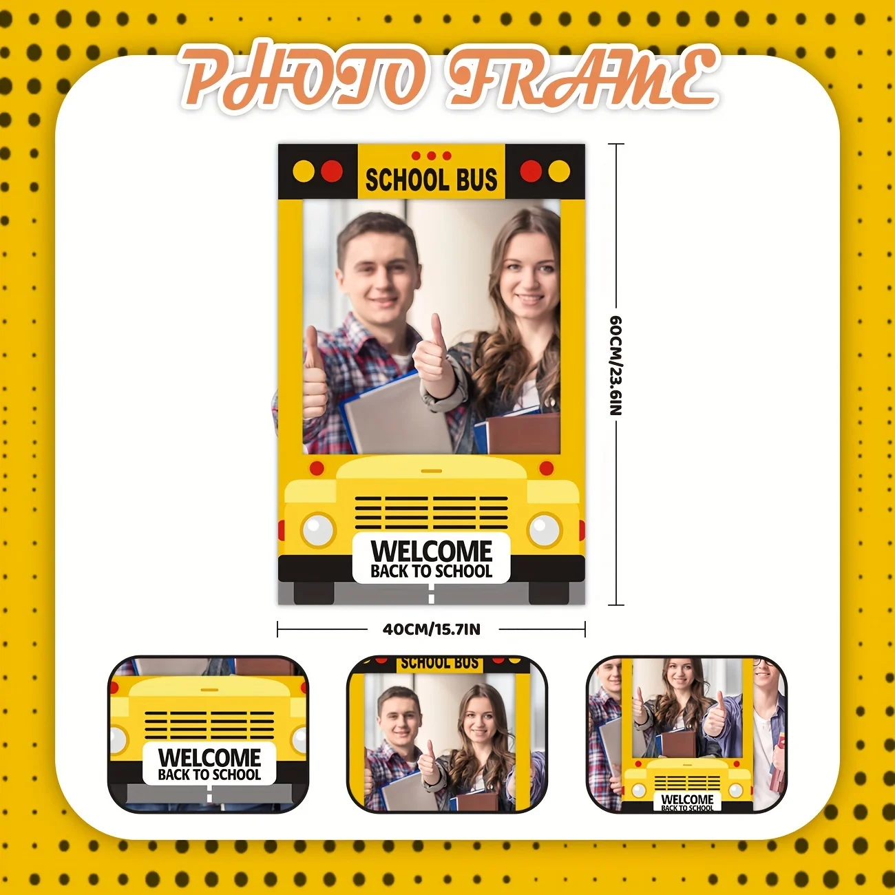 Фон для фотосессии школьного автобуса